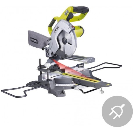 RYOBI Elektrická posuvná pokosová pila EMS216L, 1500W, 216mm