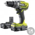 RYOBI Aku kompaktní vrtačka R18DD3-213S, 18V