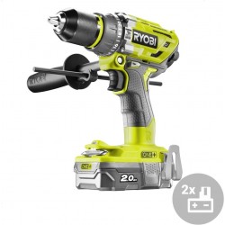 RYOBI Aku bezuhlíková příklepová vrtačka IN2 R18PD7-220B, 18V