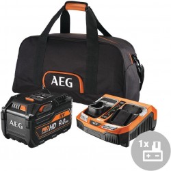 AEG Set akumulátor + nabíječka SET L1890RHDBLK, 18V, 1x 9,0Ah