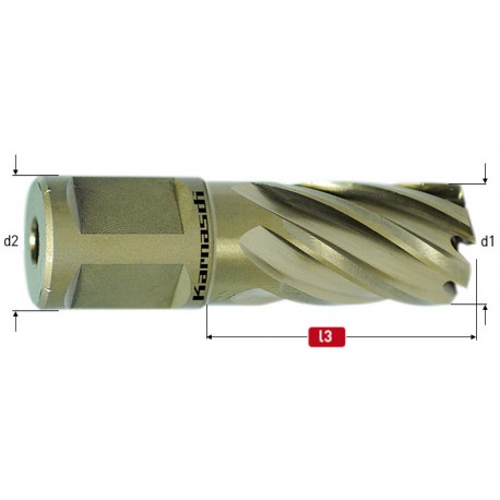 Jádrový vrták do kovu Gold Line Weldon délka 30 mm