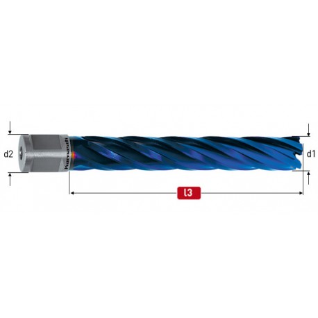 Jádrový vrták do kovu Blue Line délka 110 mm