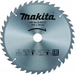 MAKITA D-65377 pilový kotouč 260x30mm 40Z