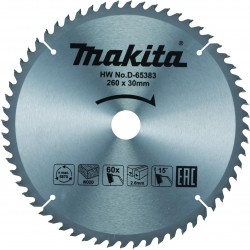 MAKITA D-65383 pilový kotouč 260x30mm 60Z