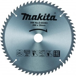 MAKITA D-65383 pilový kotouč 260x30mm 60Z