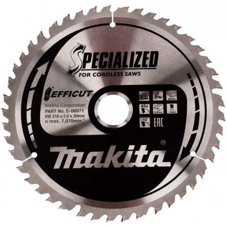 MAKITA E-06971 pilový kotouč Efficut 216x30 45T ,new E-06987