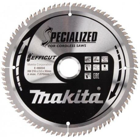 MAKITA E-08894 pilový kotouč Efficut 216x30 80T ,new E-08919