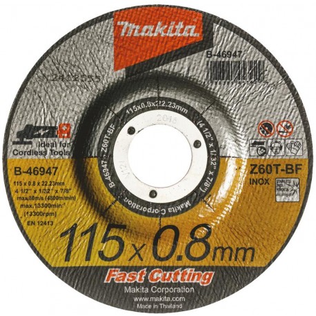 MAKITA B-46947 řezný kotouč 115x0,8x22 nerez