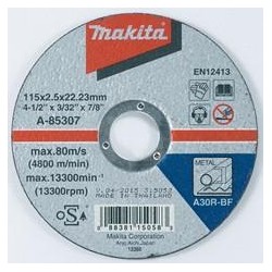 MAKITA A-85307 řezný kotouč 115x2,5x22 ocel