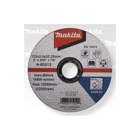 MAKITA A-85313 řezný kotouč 125x2,5x22 ocel