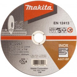 MAKITA B-12267 řezný kotouč 180x1,6x22 nerez