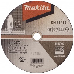 MAKITA B-12273 řezný kotouč 230x1,9x22 nerez