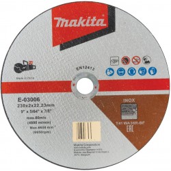 MAKITA E-03006 řezný kotouč 230x2.0x22.23 nerez