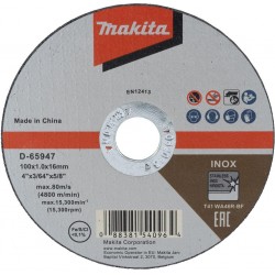 MAKITA D-65947 řezný kotouč100x1.0x16 nerez