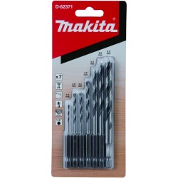 MAKITA D-62371 sada vrtáků do dřeva 2-8mm (po 1), stopka HEX 1/4", 9ks