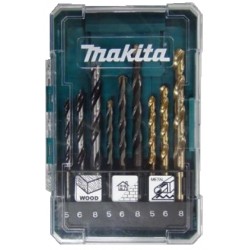 MAKITA D-71962 Sada vrtáků do kovu/dřeva/zdiva 5/6/8mm, 9ks