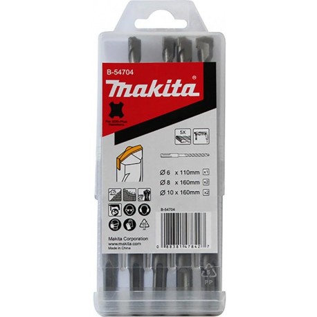 MAKITA B-54704 sada vrtáků SDS-plus D 6,8,10mm, 5ks