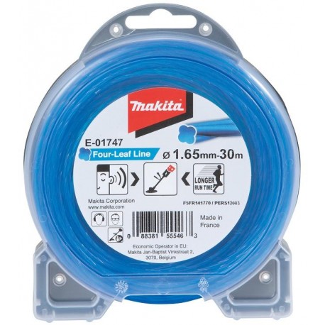MAKITA E-01747 struna nylonová 1,65mm, modrá, 30m, speciální pro aku stroje