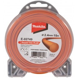 MAKITA E-02749 struna nylonová Plus 2,4mm, 15m, oranžová, kulatá , old 369224792