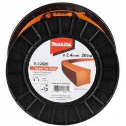 MAKITA E-02820 struna nylonová Plus 2,4mm, 206m, oranžová, hranatá , old 369224797