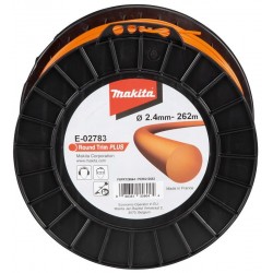 MAKITA E-02783 struna nylonová Plus 2,4mm, 262m, oranžová, kulatá , old 369224794