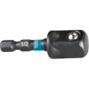 MAKITA B-66874 torzní adaptér 1/4" Impact Black, čtyřhran 1/2", 50mm