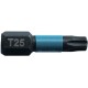 MAKITA B-63688 torzní bit 1/4" Impact Black T25, 25mm 2 ks