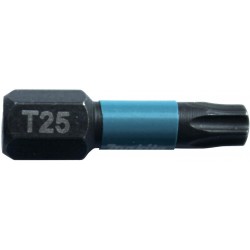 MAKITA B-63688 torzní bit 1/4" Impact Black T25, 25mm 2 ks