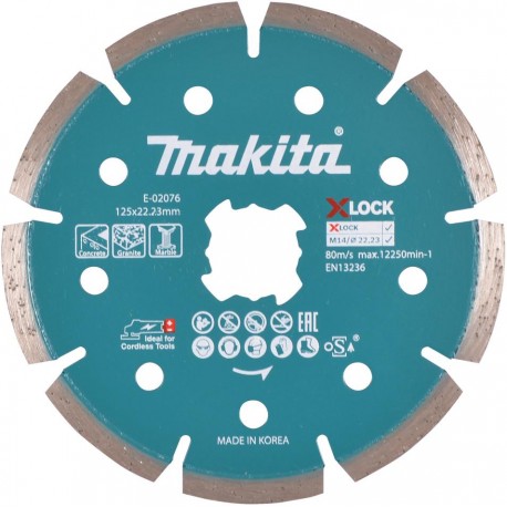 MAKITA E-02076 diamantový kotouč 125mm X-LOCK