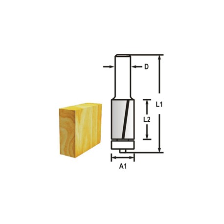 MAKITA D-47737 Drážkovací fréza 2 břit stopka 8 mm,12,7x13x56 mm