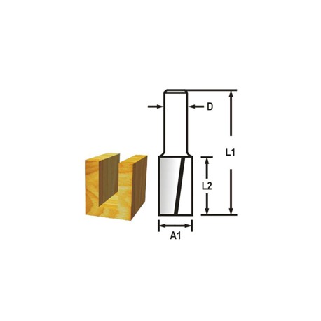 MAKITA D-47519 Drážkovací fréza 2 břit stopka 8 mm,6x19x51 mm