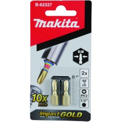 MAKITA B-62337 Impact GOLD super slim torsní bit PH2-25mm 2pcs