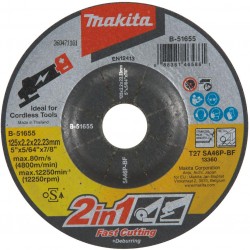 MAKITA B-51655 kotouč 2 v 1 125x2.0x22.23