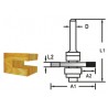 MAKITA D-48979 Kotoučová fréza složiskem stopka 8 mm,47,6x4x59 mm