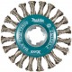 MAKITA D-73352 kotoučový kartáč z nerezového drátu-splétaný drát průměr 0,5mm X-LOCK 115mm