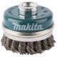 MAKITA D-24153 miskovitý kartáč z ocelového drátu,vlnitý drát 0,5mm,60mm