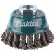 MAKITA D-24131 miskovitý kartáč z ocelového drátu,vlnitý drát 0,5mm,75mm