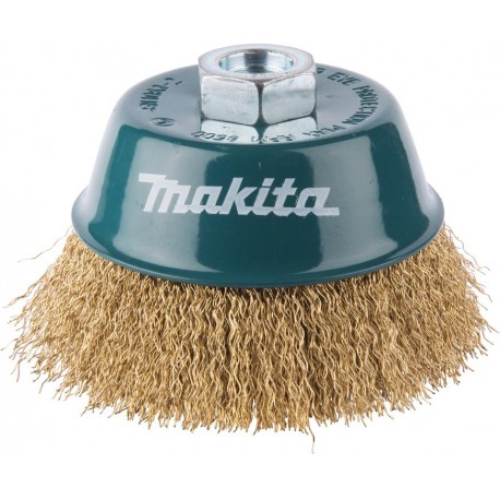 MAKITA D-39805 miskovitý kartáč z mosazného drátu,vlnitý drát 0,3mm,100mm