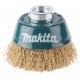 MAKITA D-39746 miskovitý kartáč z mosazného drátu,vlnitý drát 0,3mm,60mm