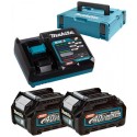 MAKITA 191V07-0 sada Li-ion XGT 40V 2ksBL4020+1ksDC40RA+1ksMakpac