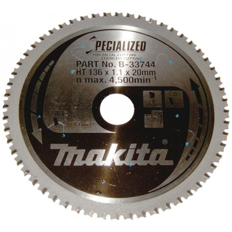 MAKITA B-33744 pilový kotouč (56T) 136x20 ,old B-23086