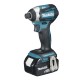 MAKITA DTD154RTJ Aku rázový šroubovák 1/4" Li-ion LXT 18V/5,0Ah, Makpac