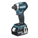 MAKITA DTD154RTJ Aku rázový šroubovák 1/4" Li-ion LXT 18V/5,0Ah, Makpac