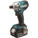 MAKITA DTD156RTJ Aku rázový šroubovák 1/4" Li-ion LXT 18V/5,0Ah, Makpac