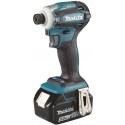 MAKITA DTD172RTJ Aku rázový šroubovák 1/4" Li-ion LXT 18V/5,0Ah, Makpac