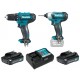 MAKITA CLX224X Aku sada DF333DZ+TD110DZ+2xaku+kufr Li-ion CXT 12V