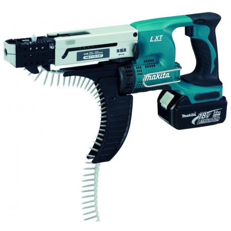 MAKITA DFR550RFE Aku šroubovák se zásobníkem 25-55mm,Li-ion LXT 18V/3,0Ah