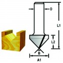 MAKITA D-47949 Drážkovací fréza tvaru V stopka 12 mm,19x16x57 mm