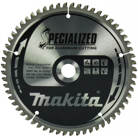 MAKITA B-33283 pilový kotouč 190x20 60T hliník ,old B-09612