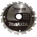 MAKITA B-33059 kotouč pilový dřevo SPECIALIZED se zapuštěnými zuby 190x2x30mm 16Z , old B-09357